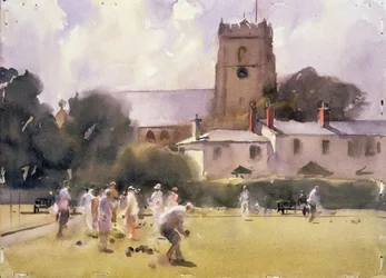 Bowls Match, Sidmouth (wc no papel)